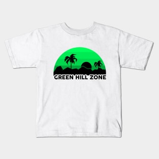 Green Hill Zone Kids T-Shirt